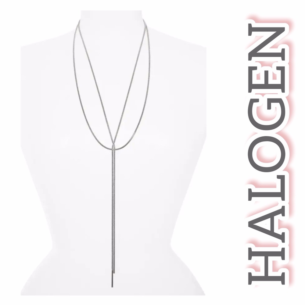 NWT HALOGEN WOMEN'S SNAKE CHAIN LAYERED NECKLACE